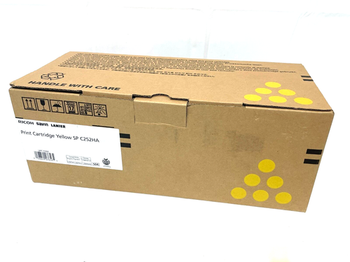 Original RICOH 407656 SP C252HA Druckerpatrone Gelb - Bild 1 von 7