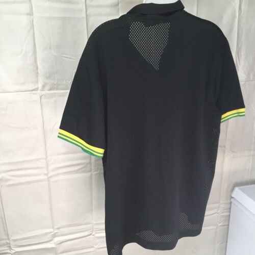 Nike Air Jordan 2014 FIFA World Cup Soccer Polo Jersey Black - Brazil Colors L - Picture 4 of 9