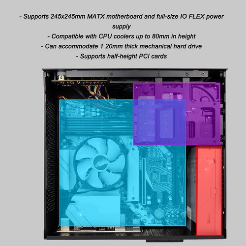 MATX PC Case ITX Computer Case With USB3.0 Steel Plate Efficient Heat Dissipatio - Picture 5 of 23