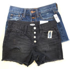Old Navy Shorts Lot Of 2 Girls 10 High-Rise Cut Off Adjustable Waist Denim