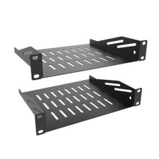 2 Pcs of 1U Server Rack Shelf Vented Cantilever Rack Tray for 10" Network Equ...