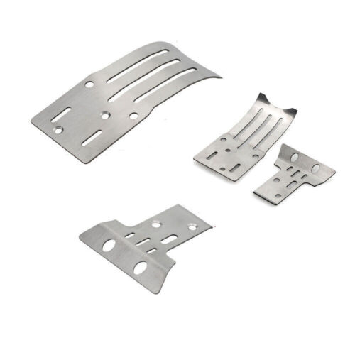Para TAMIYA 1/10 2x2 BB-01 BBX Chasis Acero Inoxidable Armadura Placa Deslizante Actualización - Imagen 2 de 6