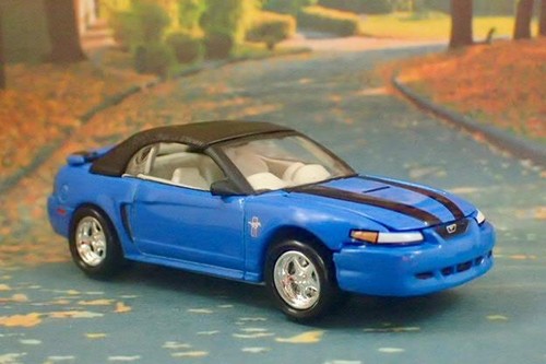 4th Gen 1994– 2004 Ford Mustang GT V-8 Convertible 1/64 Scale Limited Edition I - Picture 5 of 5