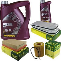 Motor-ÖL 6L Mannol Diesel Tdi 5W-30+MANN-FILTER Filterpaket FüR Bmw 7Er E38 728