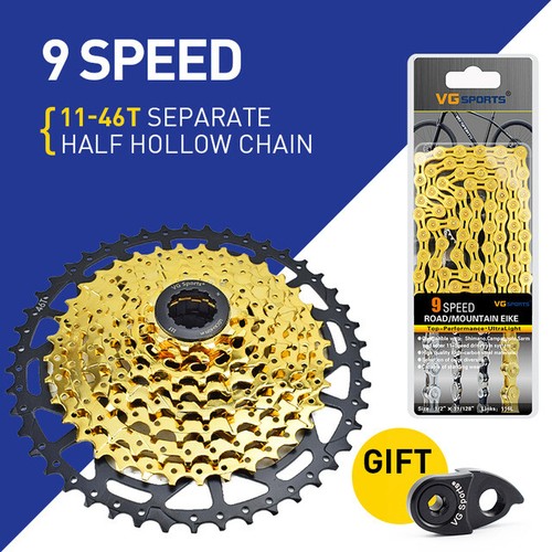 VG 9 10 11 Speed Mountain Bike Ultralight Cassette Freewheel MTB Bicycle Chain - Bild 4 von 24