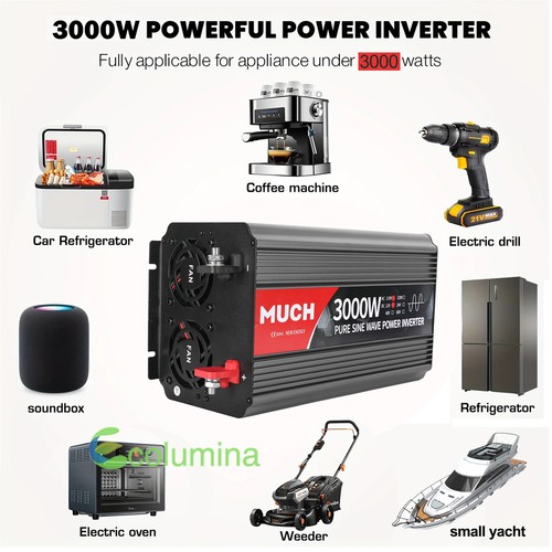 Pure Sine Wave Inverter 3000w 4000w rated 12v 24v To 110v Power Solar Converter - Picture 48 of 104