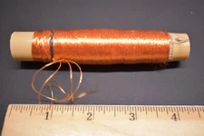 Gorgeous Moroccan Bulk HOT PEACH Silk Floss Spool (50+ Yards) Fly Tying 