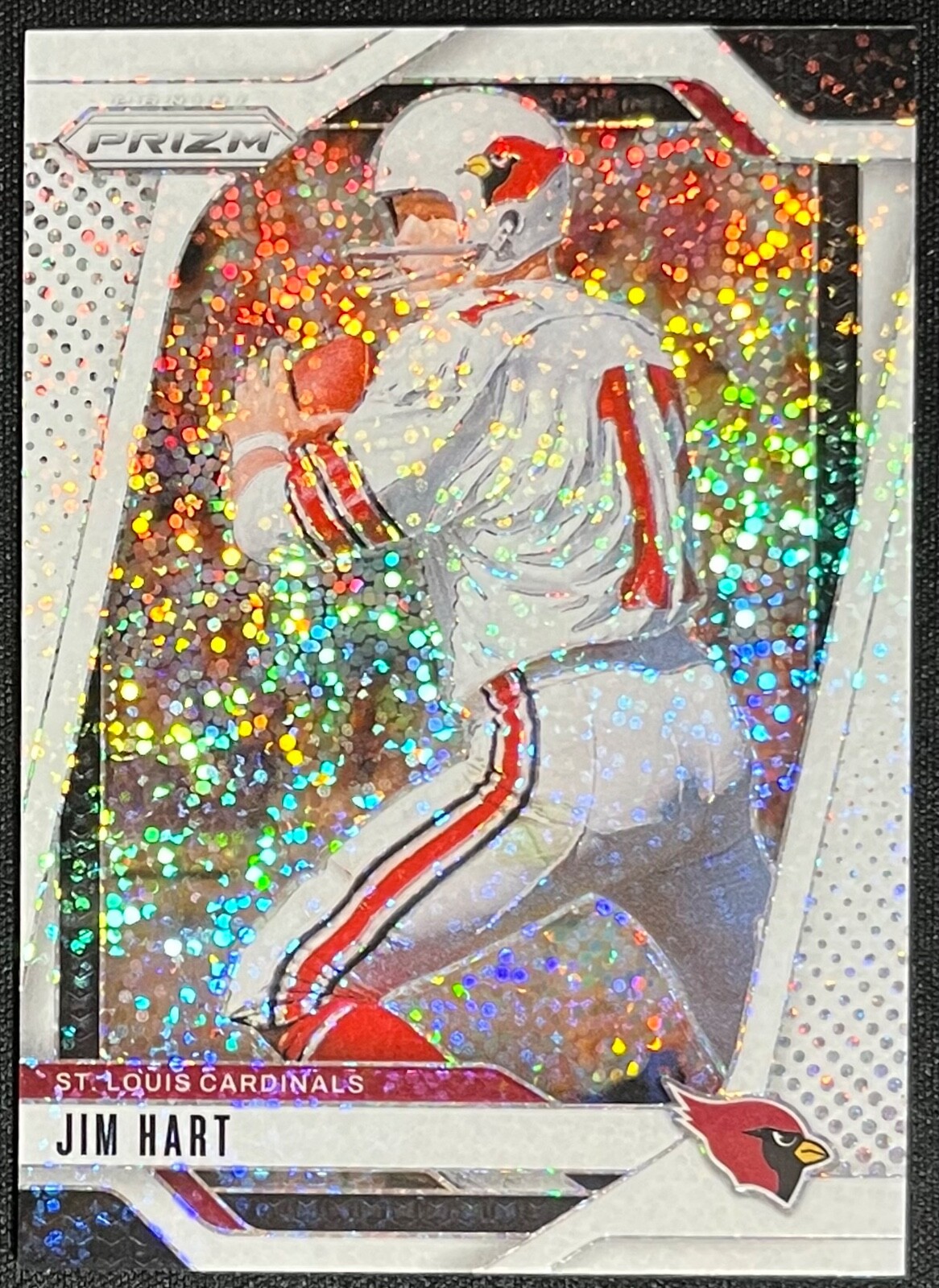 2024 Panini Prizm Jim Hart #9 Cardinals White Sparkle