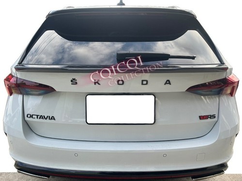 Carbon Fiber middle trunk spoiler for Skoda 2020~2025 Octavia combi estate RS ◎ - Foto 3 di 3