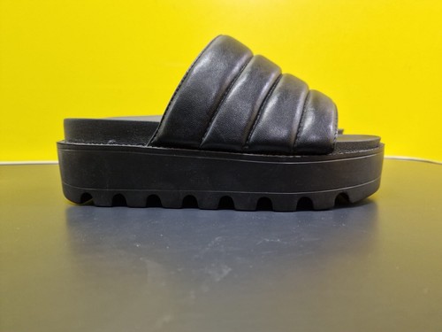 NO DOUBT Black Wedge Sandals - UK 4/ EU 37 - Picture 10 of 14