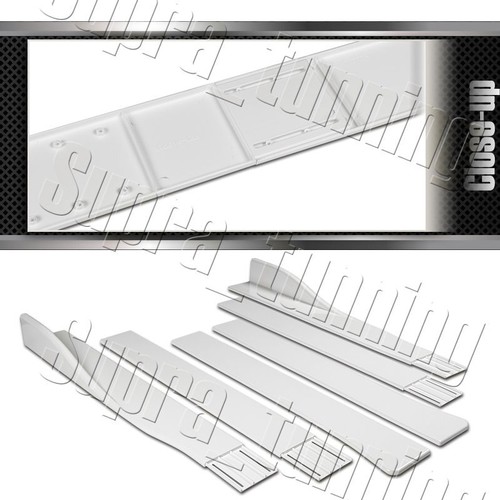 Painted White 86" x 4" Universal Side Skirt Extension Rocker Splitters Lip 6pcs - Foto 2 di 4