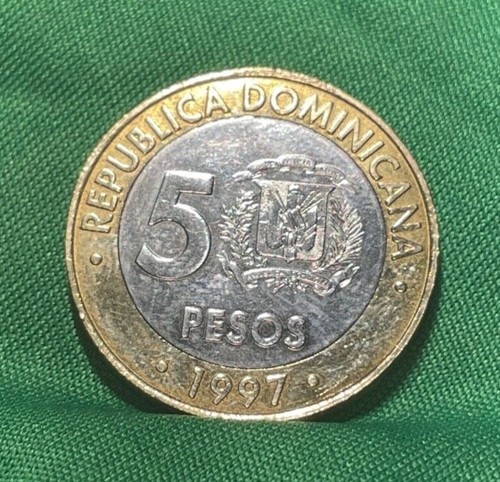Dominican Republic 1997 5 Pesos Kim coin - Picture 5 of 6