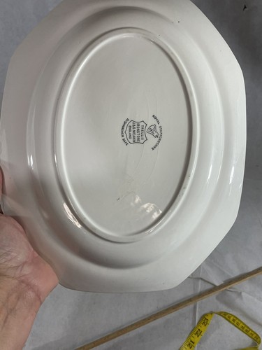Royal Staffordshire J. & G. Meakin Trellis Blue Dinner Serving Plater Plate - Picture 11 of 12