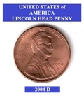 2004-D Lincoln Memorial Cent — photo from another recent sale
