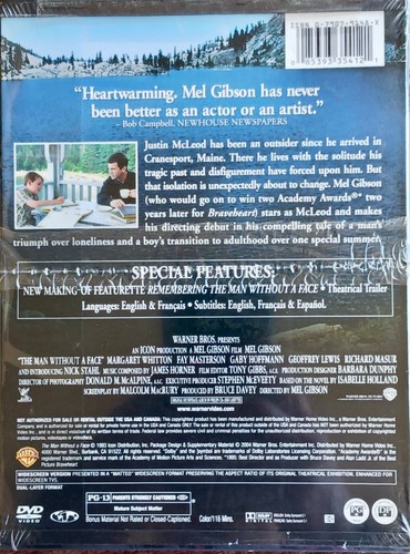 The Man Without a Face (1993) (DVD, 2004) Mel Gibson NEW in Shrinkwrap - Picture 2 of 2