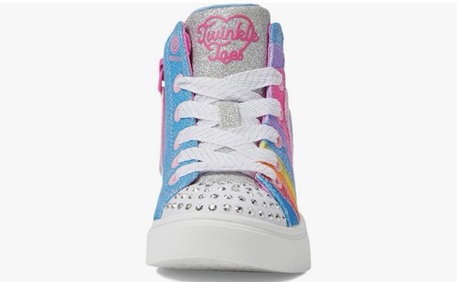 Skechers Girl's Twinkle Sparks Light Up Sneaker Size 1 - Picture 6 of 9