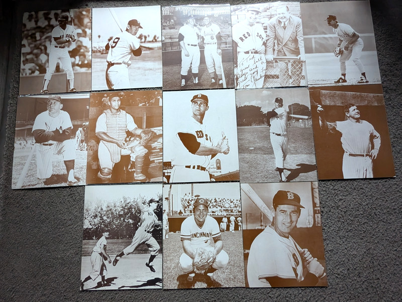 VINTAGE 11 X 14 BASEBALL  PHOTO PRINT. LOT OF 26.