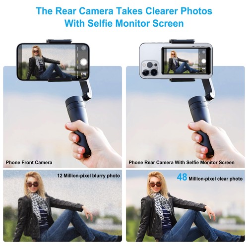 Telefono Vlog Selfie Monitor Schermo Wireless Retro Camera Monitor per Selfie, Vlo... - Foto 4 di 7