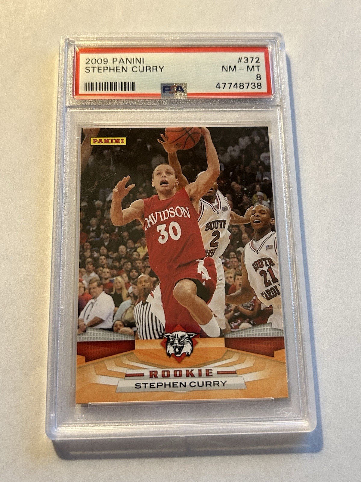 2009 PANINI STEPHEN CURRY #372 ROOKIE CARD RC PSA 8 WARRIORS CLEAN ๐ฅ๐ฅ๐ฅ