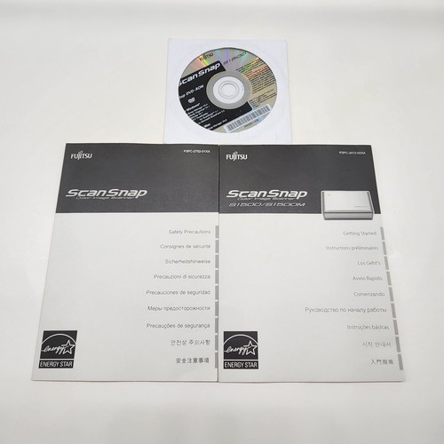 Fujitsu ScanSnap S1500 Color Image Document Scanner Power USB Cables & CD Tested - Picture 14 of 19