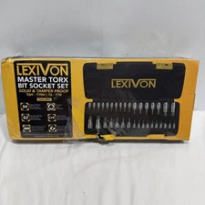 LEXIVON Master TORX Bit Socket Set 34 pc., Premium S2 Alloy Steel,  LX149 ~ NEW