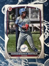 Mairoshendrick Martinus 1st 2023 Bowman Prospects #BP-55 Los Angeles Dodgers
