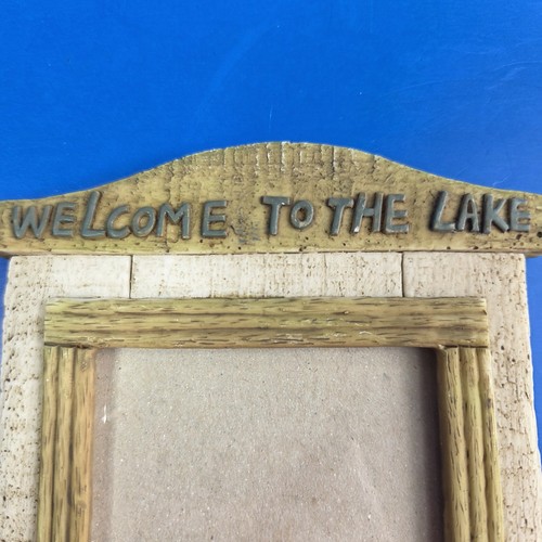 Lake Frame WELCOME TO THE LAKE Cabin Lodge Homemakers Idea Company ~3 X 5 Photo - Picture 2 of 6