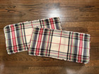 Pottery Barn Cabin Winter Christmas Plaid Pillow Cover - Set of 2 - NWOT