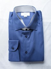 Charles Tyrwhitt Men's Non-Iron Stretch Shirt JT8 Denim Blue Size 18/35in NWT
