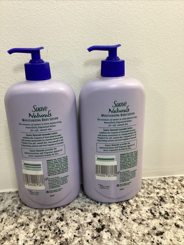 2 Stück Suave Naturals Lavendel Körperlotion 22,5 flüssige Unzen nicht mehr im Handel Vit E Rarität - Bild 10 von 12