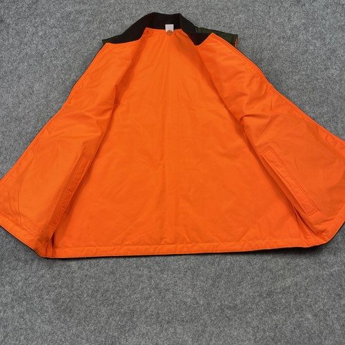 Filson Eagle Plains Vest XL Green/Blaze Orange Reversible Surplus Hunting NEW - Picture 5 of 13