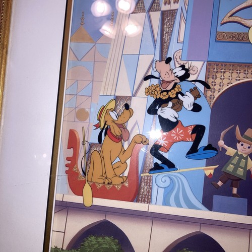 WALT DISNEY ART CLASSICS “A WORLD OF JOY” IT’S A SMALL WORLD SERIGRAPH CELL 500 - Picture 6 of 9