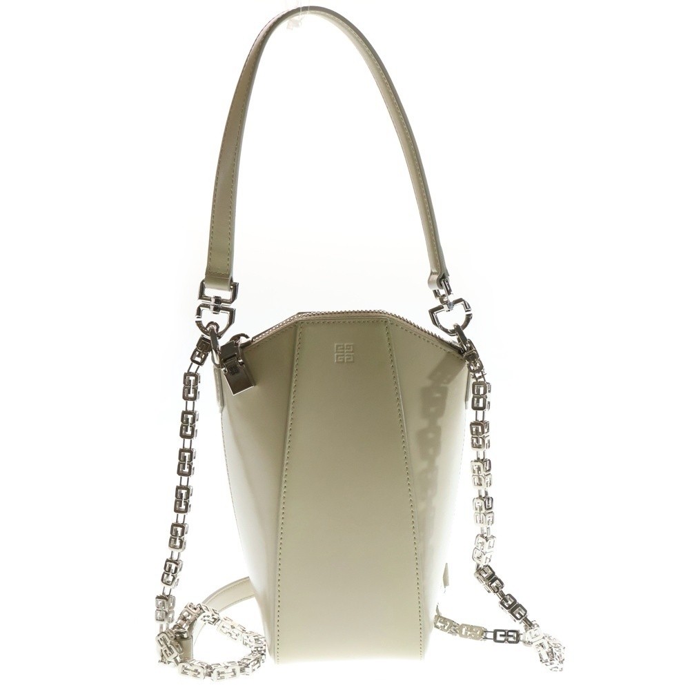 Givenchy Mini Antigona Vertical Logo Chain 2WAY Bag Leather Givenchy Mini Antigona Vertical Logo Chain 2WAY Bag Leather