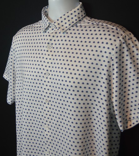 Mizzen+Main Halyard Classic Fit Shirt Mens M Performance Menswear Short Sleeve - Picture 4 of 13