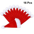  16 Pcs Festive Hat Bottle Cover Santa Cutlery Christmas Cutter Fork