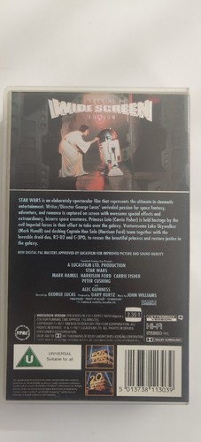 Star Wars: A New Hope VHS Tape Digitally Remastered Fox Video - S/E WIDESCREEN - Picture 2 of 2