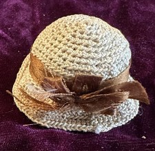 Vintage 1  Across Bonnet For Antique Or Early Doll Lot 5836