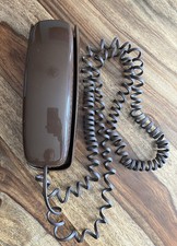 Vintage AT  T Trimline Brown Push Button Wall Mount Phone
