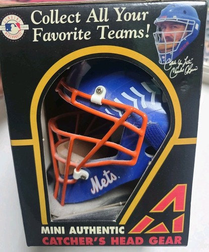 MLB New York Mets All-Star Mini Replica Catcher's Head Gear Mask - Picture 6 of 7