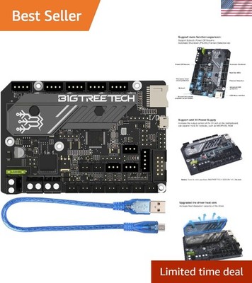 BIGTREETECH 32 Bit Control Board Integrated UART Stepper Driver Supports Marl...