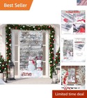 Christmas Door Decor Winter Snowman Cute Home Decor Christmas Door Banner 71x35