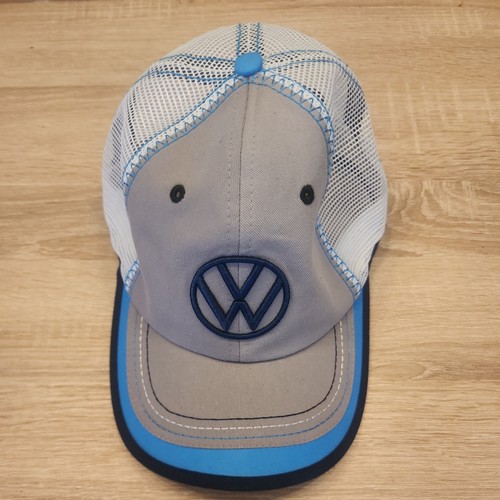 Volkswagen DriveGear VW Original Logo Strapback Baseball Hat Grey Cap Bug Jetta