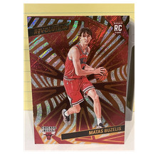 Matas Buzelis Bulls 2024-25 Panini Rookie 3-Card Lot Revolution Prizm Optic