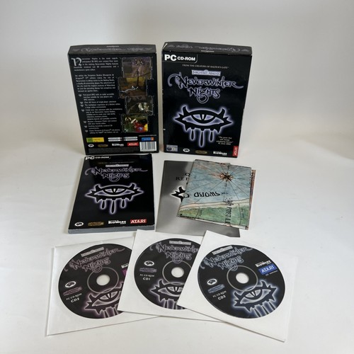 Neverwinter Nights PC CD-ROM Game Big Box version used 141 Complete Map+Manual - Picture 2 of 11