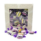 300g Square Window Ivory White Pattern Box of Liquorice Assortment Sweets