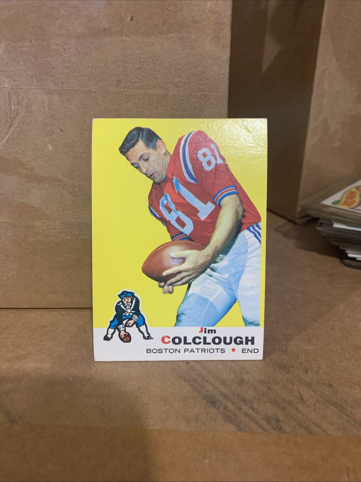 1969 Topps Jim Colclough #8 England Patriots