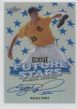 2016 Leaf Metal Draft Future Stars Auto Blue 9/20 Riley Pint #FS-RP1 Auto w5b