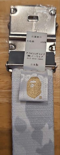 A BATHING APE BAPE White Camo Belt Cotton 100% Free Size 52 NEU Camouflage Japan - Bild 11 von 12