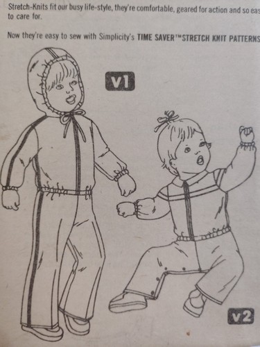 Pants Hooded Jacket Active 6M 1 2 Simplicity 8692 Sewing Pattern NO ENVELOPE - Picture 2 of 5