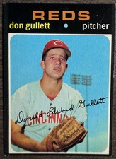 1971 TOPPS #124 DON GULLETT (CINCINNATI REDS) ROOKIE BASEBALL CARD